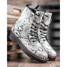 SHELOVET Eco Leather Workers Ormtryck vit 1