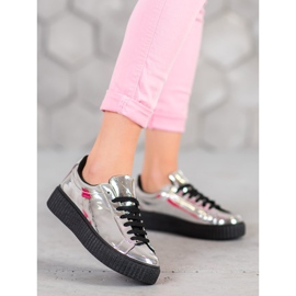 Corina Silverskor på plattformen grå 2