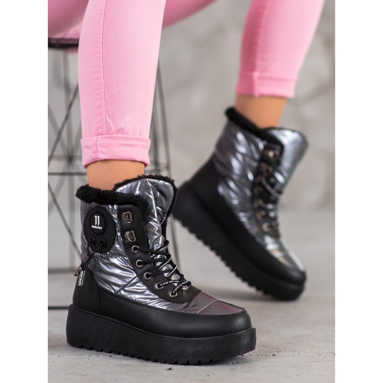 Bella Paris Trendiga snöskor grå 1