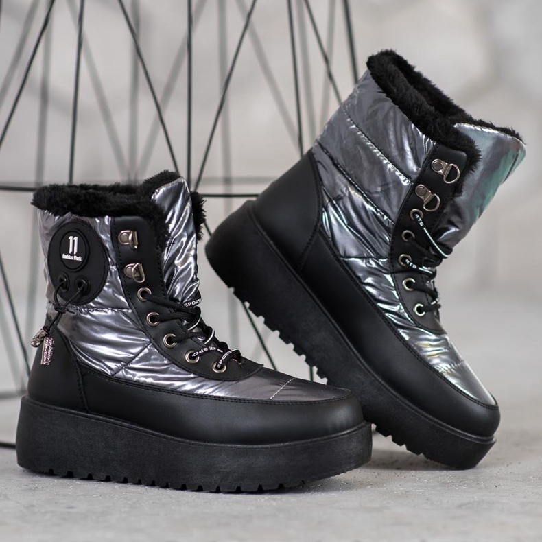 Bella Paris Trendiga snöskor grå 2