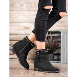 Ideal Shoes Varma cowboystövlar med jetstrålar svart 1