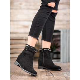 Ideal Shoes Varma cowboystövlar med jetstrålar svart 2