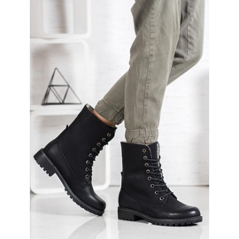 SHELOVET Vandringskängor med infällbart skaft svart 2