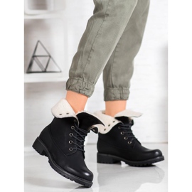 SHELOVET Vandringskängor med infällbart skaft svart 1