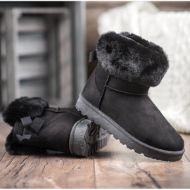 SHELOVET Mukluki med päls svart 1