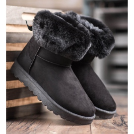 SHELOVET Mukluki med päls svart 2