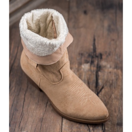 Seastar Slip-on cowboystövlar med mönster brun 1