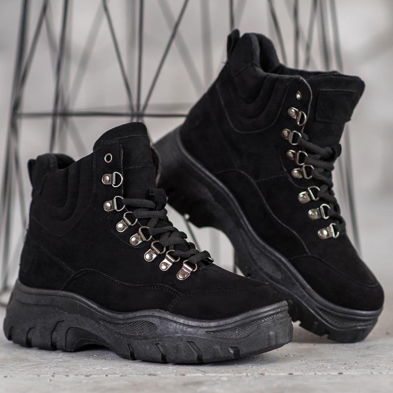 Yes Mile Bekväma fällare på plattformen svart 1