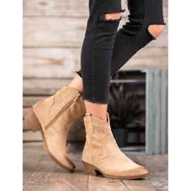 Seastar Varma cowboystövlar på höga klackar brun 1