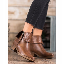 Kylie Cowboystövlar med upprullad upprullning brun 2