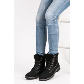 Snygga fällare med fårskinn svart 2