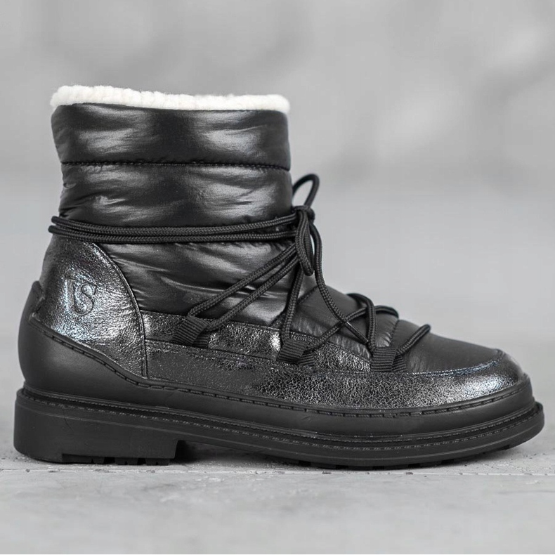 Vices Snöskor i textil svart 1