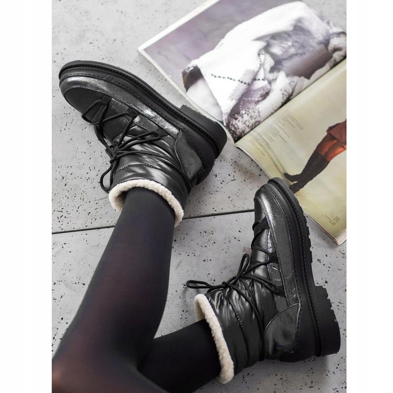 Vices Snöskor i textil svart 2