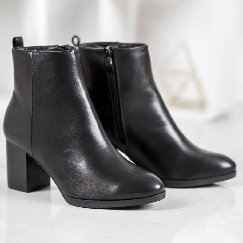 Weide Bekväma stövlar på en stolpe svart 2