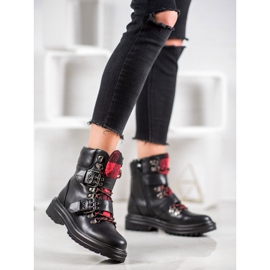 Weide Rock stövlar med spänne svart 2