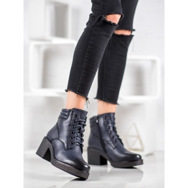 Super Mode Bekväma ekoläder blå 2