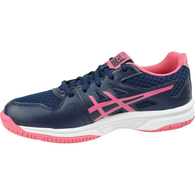 Asics Upcourt 3 W 1072A012-407 volleybollskor gul marinblå 1