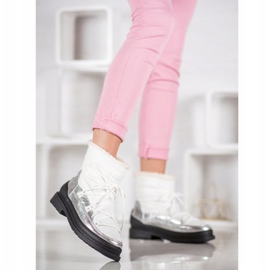 VICES snöskor i textil vit 2