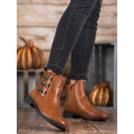 SHELOVET Eleganta Chelsea -stövlar brun 1