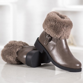 SHELOVET Arbetare Med Päls brun 1