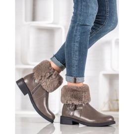 SHELOVET Arbetare Med Päls brun 2