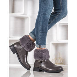 SHELOVET Arbetare Med Päls grå 1