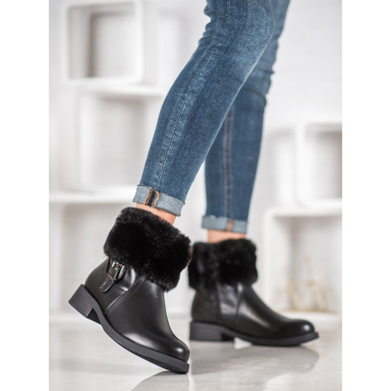 SHELOVET Arbetare Med Päls svart 2