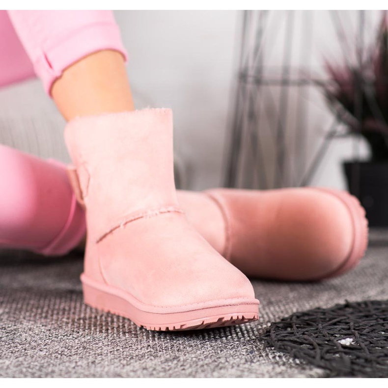 SHELOVET Pulver Mukluki Med En Rosett rosa 1