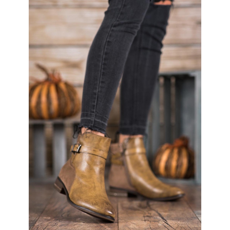 Super Mode Stövlar med Cubic Zirconia brun 2