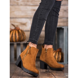 SHELOVET Bekväma stövlar på plattformen brun 1