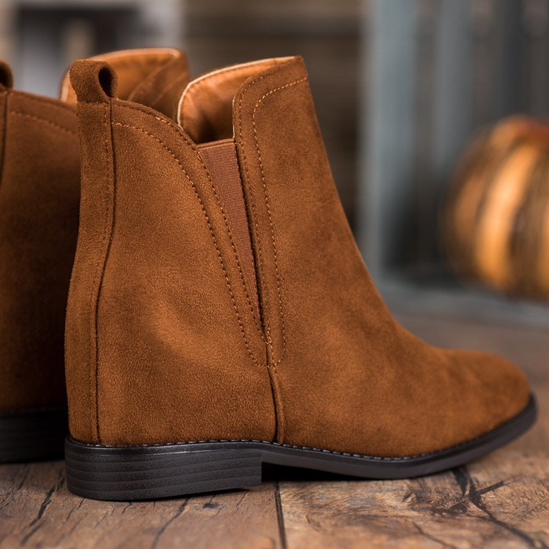 SHELOVET Bekväma cowboystövlar brun 1