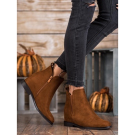 SHELOVET Bekväma cowboystövlar brun 2