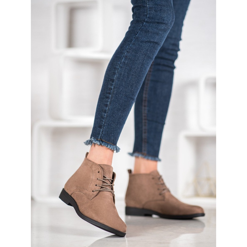 Goodin Bekväma mocka stövlar brun 2