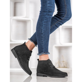 Goodin Bekväma mocka stövlar svart 2