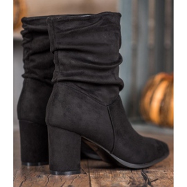 Super Mode Slip-on högklackade stövlar svart 1