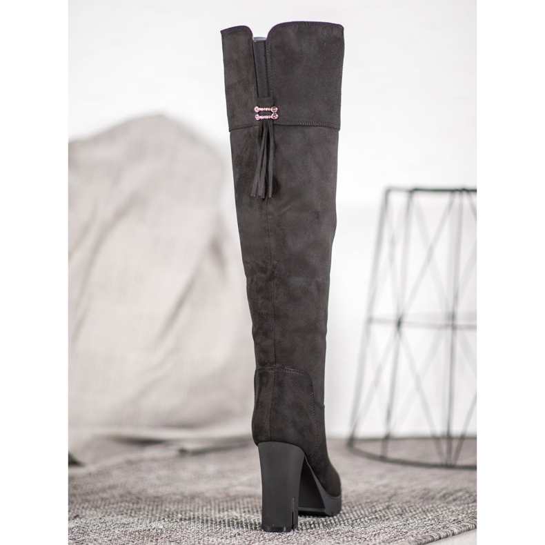 Evento Mocka Platform stövlar svart 2