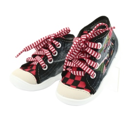 Befado barnskor 218P050 svart röd grå 3