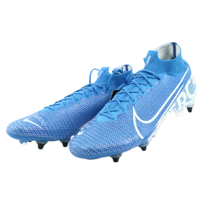 Nike Mercurial Superfly 7 Elite SG-Pro Ac M AT7894-414 fotbollsskor blå 3