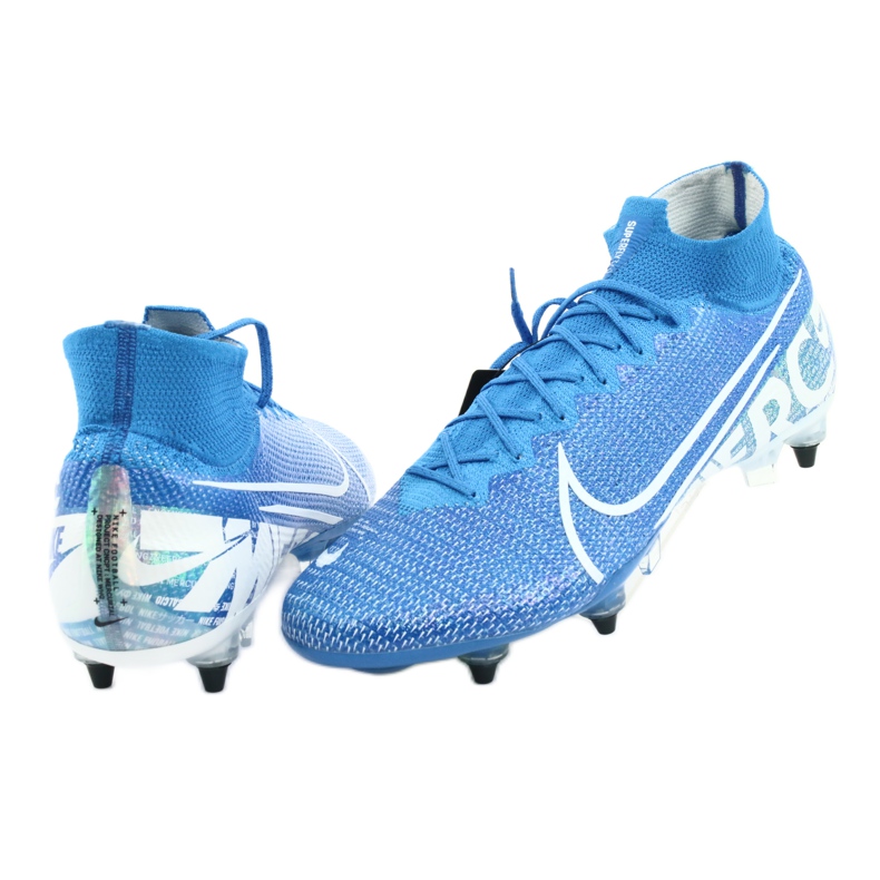Nike Mercurial Superfly 7 Elite SG-Pro Ac M AT7894-414 fotbollsskor blå 4