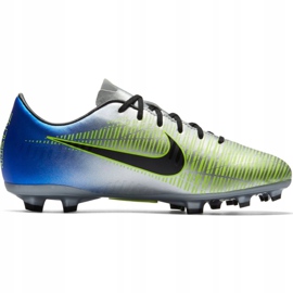 Nike Mercurial Victory 6 Neymar Fg Jr 921488-407 fotbollsskor grå silver- 2