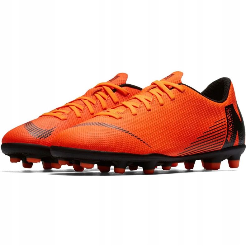 Nike Mercurial Vapor 12 Club Mg Jr AH7350-810 fotbollsskor orange orange 2