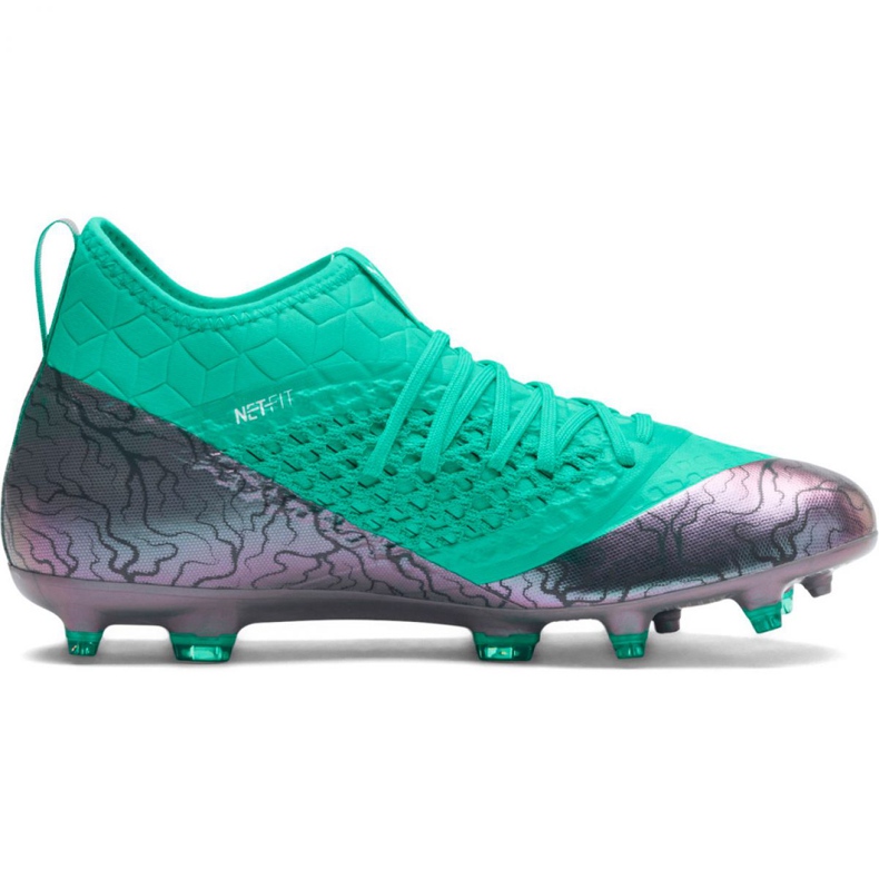 Fotbollsskor Puma Future 2.3 Netfit Fg Ag Color Shift M 104832 01 grön grön 2