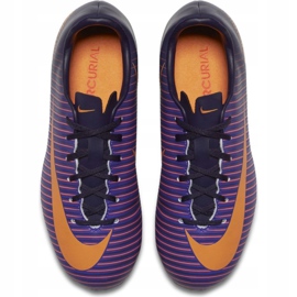 Nike Mercurial Vapor Xi Fg Jr 831945-585 fotbollsskor purpur purpur 1