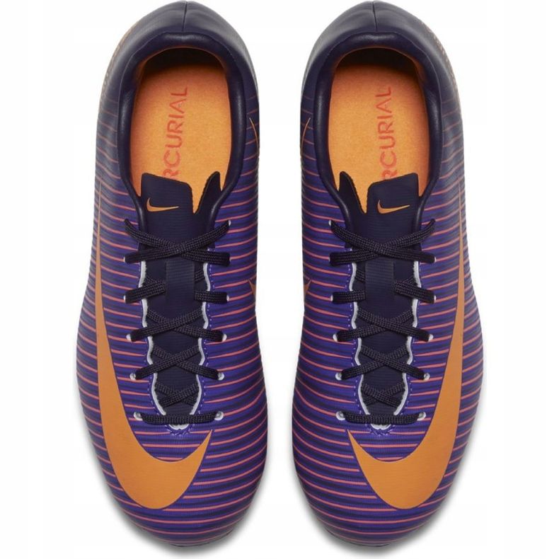 Nike Mercurial Vapor Xi Fg Jr 831945-585 fotbollsskor purpur purpur 1