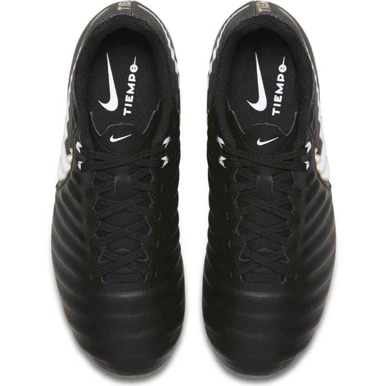 Nike Tiempo Iv Fg Jr 897725-002 fotbollsskor svart svart 1
