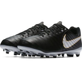 Nike Tiempo Iv Fg Jr 897725-002 fotbollsskor svart svart 2
