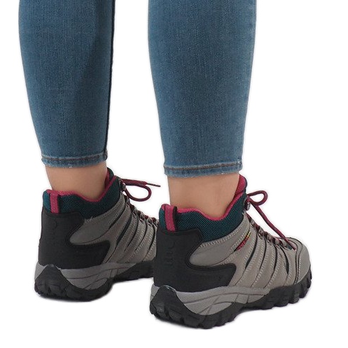 Grå damvandringsskor FS302-33 svart 2