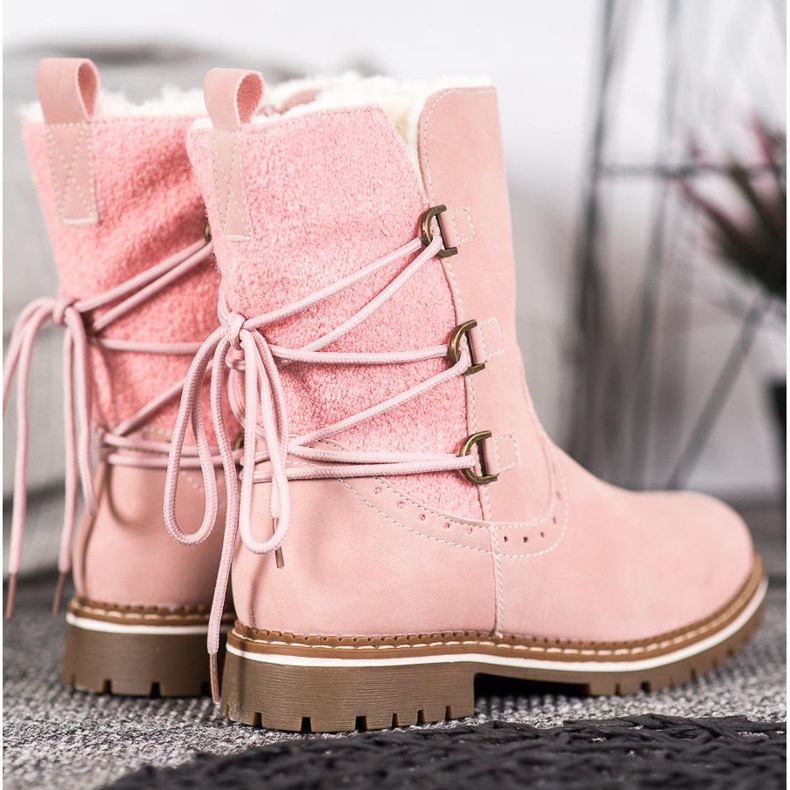 SDS Trendiga arbetare med bindning rosa 1