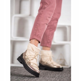 VICES snöskor i textil gyllene 1