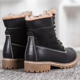 SHELOVET Snörade svarta fällare 1